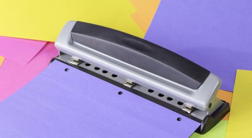 A three-hole paper punch can be used for making confetti.