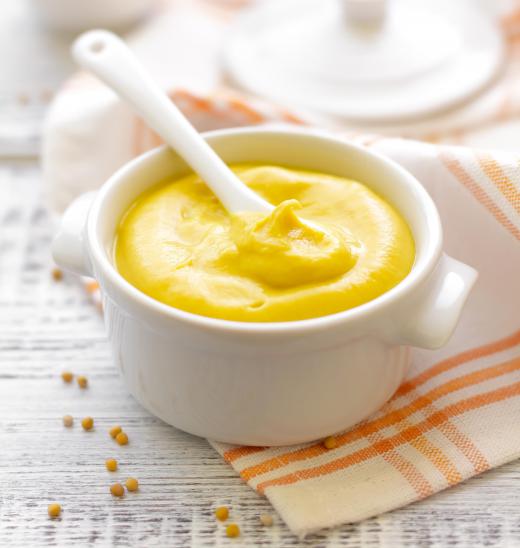 Some rough mustards are made with cracked, whole mustard seeds.