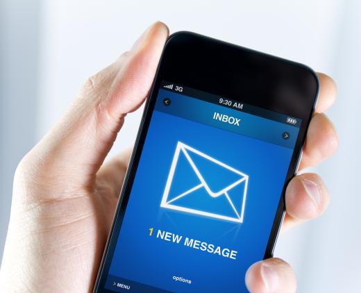 Software is available to send emails directly to a person's phone via a text message.