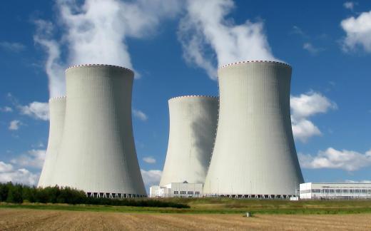 A nuclear power plant.