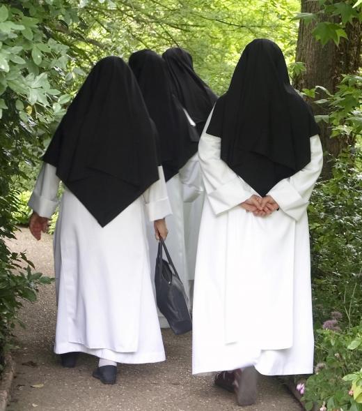 Monks and nuns chant prayers at different times of the day.