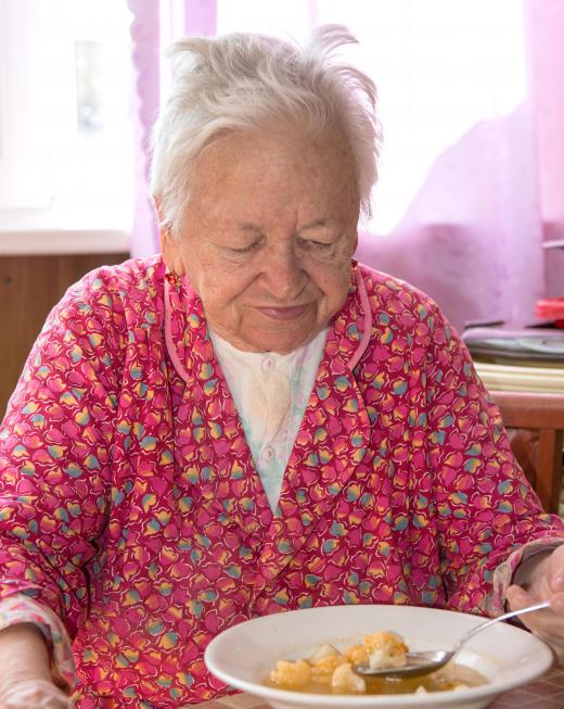 Difficulty chewing or swallowing food can lead to malnutrition in the elderly.