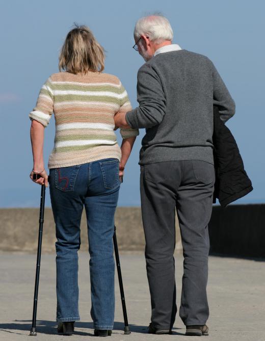 Those who use crutches or canes often prefer mobility ramps to stairs.