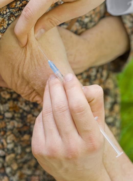 A chart audit can be used to ensure that certain populations, such as elderly patients, are receiving their scheduled immunizations.