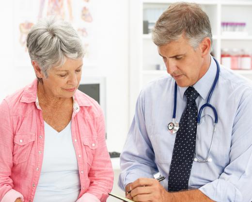 An echo technician may consult with a patient to learn their medical history.