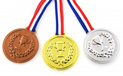 Athletes that participate in the Olympics may be awarded medals.