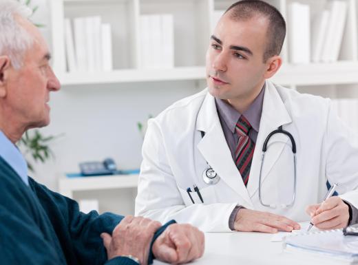 A doctor can explain what a patient's blood panel indicates.