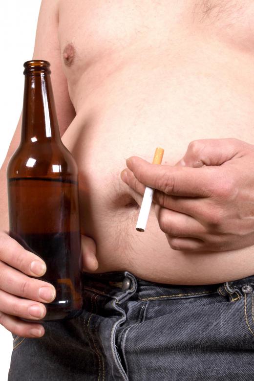 Being overweight and smoking are risk factors for developing ischemic heart disease.