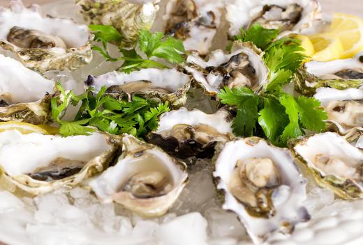 Oysters are thought to have an aphrodisiac effect.