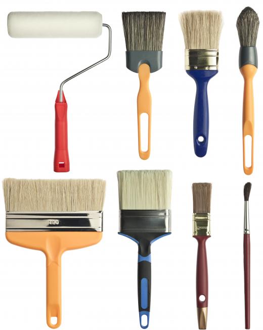 Choosing the right brush depends upon a wall's size and the desired finish.