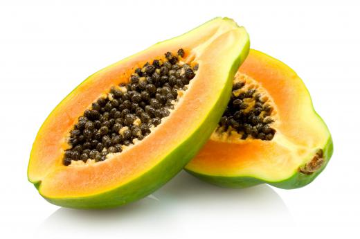 Papaya contains a high amount of vitamin C.