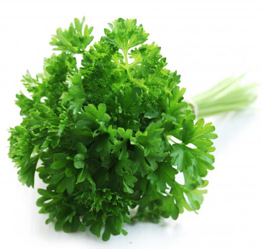 Duxelles can be seasoned with parsley for flavor.