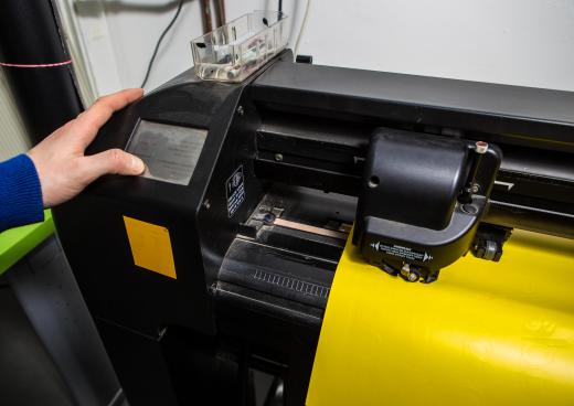 Plotters automate the process of cutting vinyl, making the finished piece more accurate.