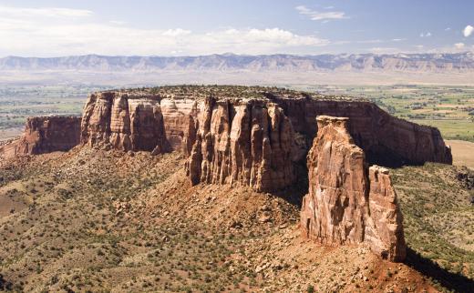 Plateaus are elevated landforms that have flattened peaks.