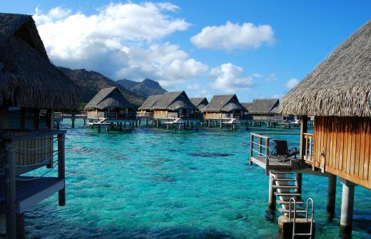 Tahitian pearls are cultivated in pearl farms scattered throughout French Polynesia.