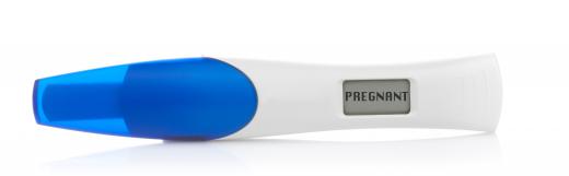 A positive pregnancy test.