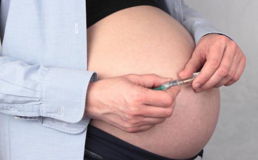 Pregnant women who gain too much weight are at a higher risk of gestational diabetes.