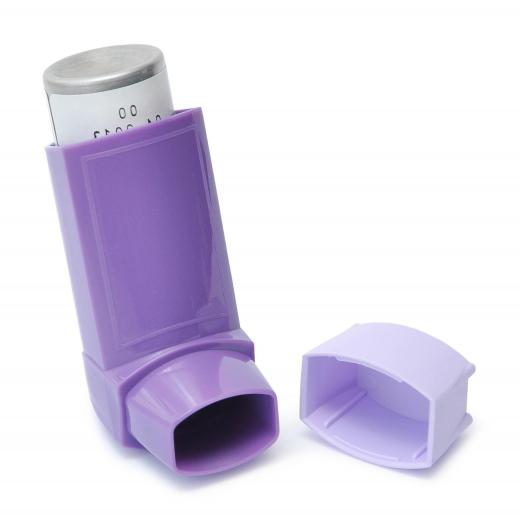 An inhaler may be used to treat asthma attacks.