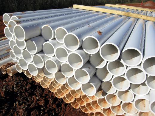 PVC pipes are used in French drains.