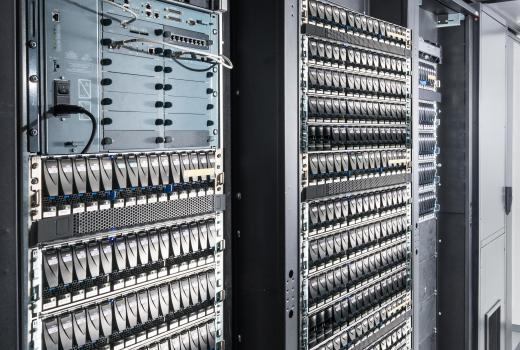 Commercial security software protects data stored on servers.