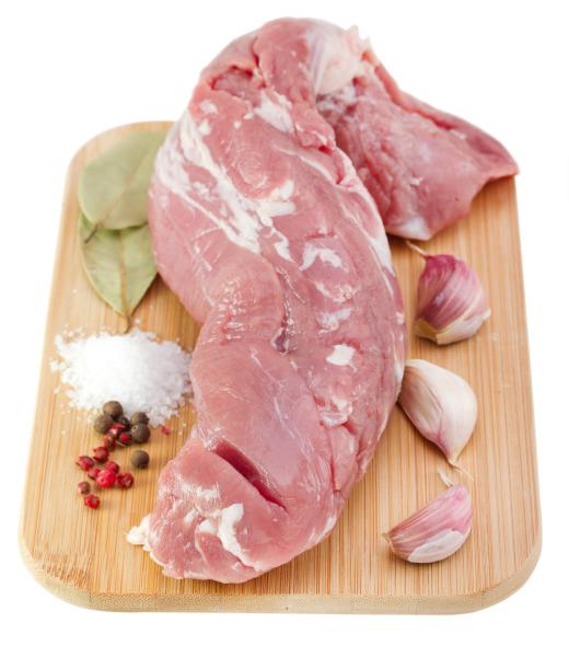 Pork loin is a popular choice for rotisserie cooking.