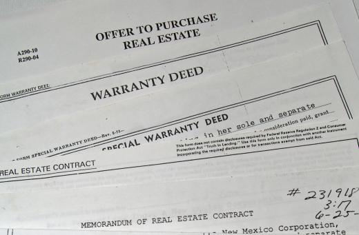 Real estate documents are usually managed by a broker or agent.