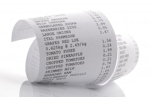 Receipts printed at the point of sale give customers a record of the transaction.