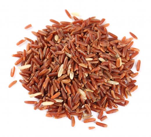 Red rice, which is used to make kola kenda.