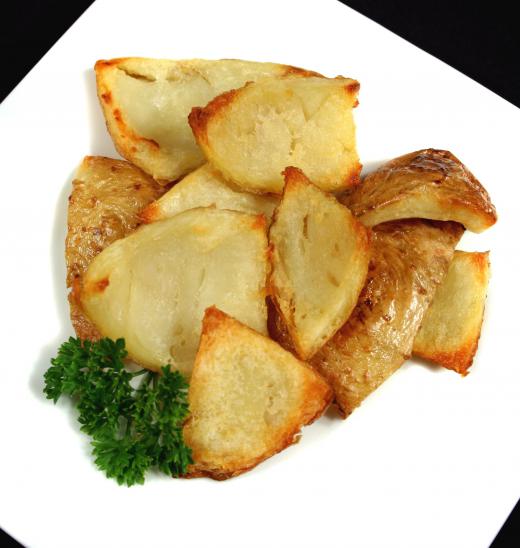 Roasted potatoes.