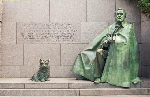 The Banking Act of 1933, which created the Federal Deposit Insurance Corporation, was signed by President Franklin Delano Roosevelt.