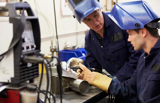 An offshore trainee is likely to undergo some classroom training in welding.