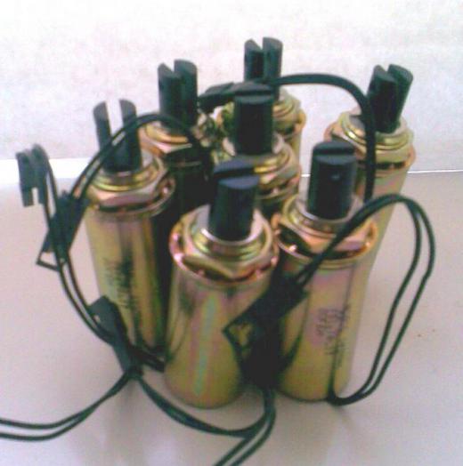 Seven solenoids.