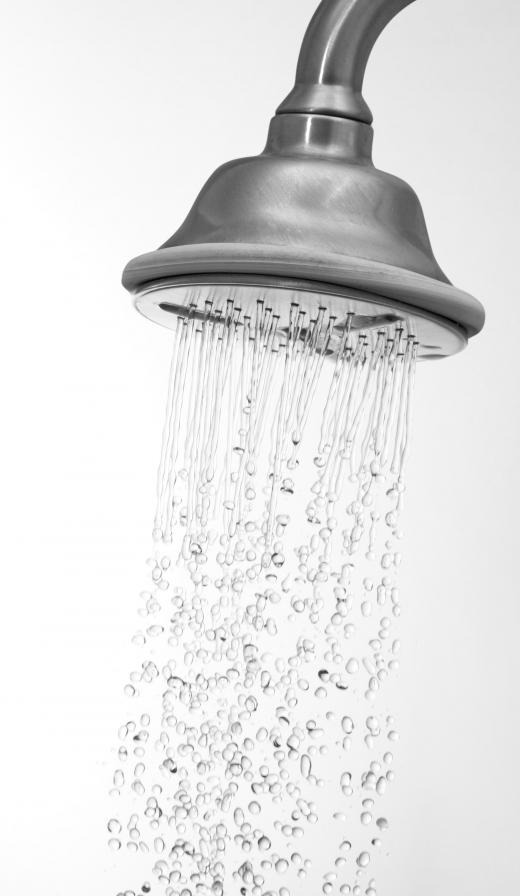 A waterfall shower head.