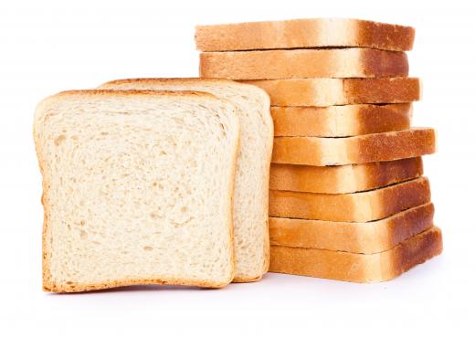 White bread, which can be used to make leek pudding.