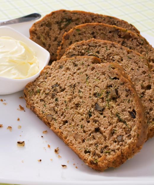 Bread includes small amounts of B vitamins, as they occur naturally in wheat flour.