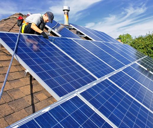 Installing solar panels on a home or other building may result in an energy tax credit.