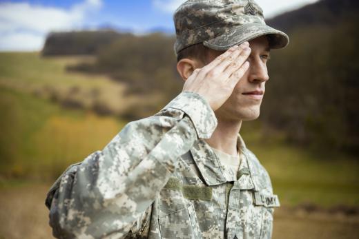 A drill sergeant trains new Army recruits.