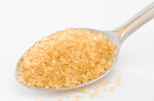 Demerara sugar, one of the ingredients in eggless apple cake.