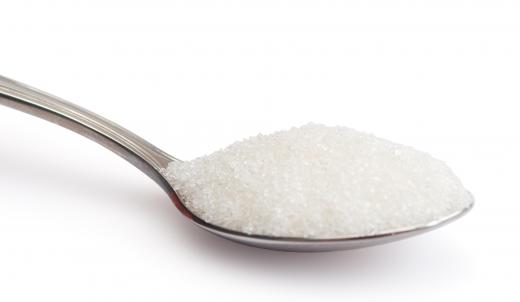 Granulated sugar, which can be used to sweeten oatmeal smoothies.