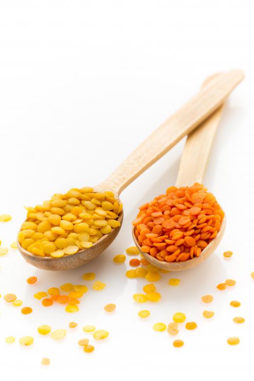 Lentils are high in protein and work well in soups.