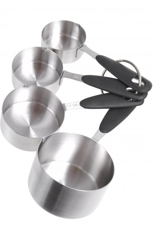 When purchasing essential cooking utensils, most cooks include measuring cups.