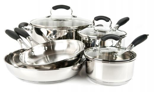 Having lots of pots and pans available can be helpful for a cooking party.