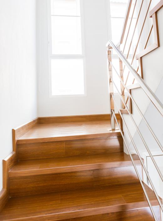 Building a DIY staircase requires knowing the run and rise of the staircase.