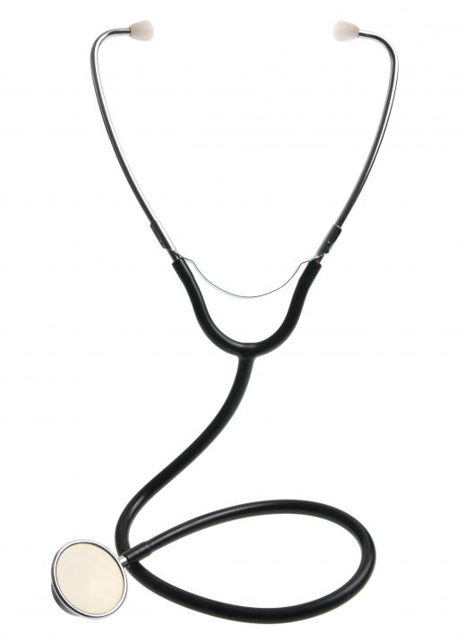 A stethoscope, which is often included in a doctor's bag.