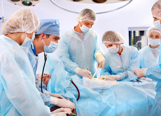 Surgical procedures are performed at cancer treatment centers.