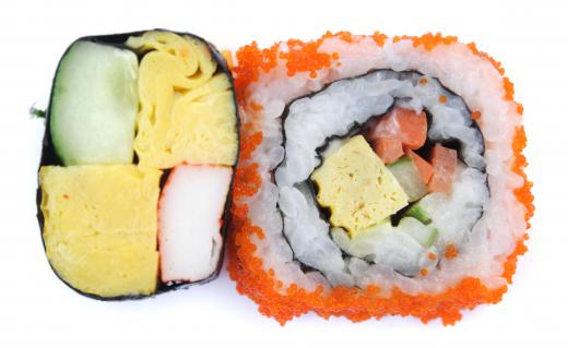 Wasabi is often paired with sushi rolls.