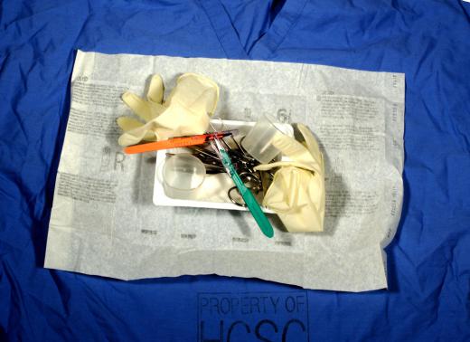 Nylon is one of the most common materials included in suture kits to close wounds in the skin.