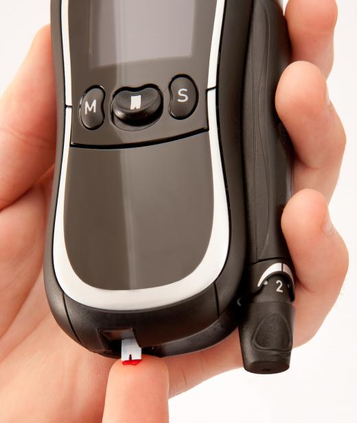 Glucose software often interfaces with a blood sugar monitoring device.