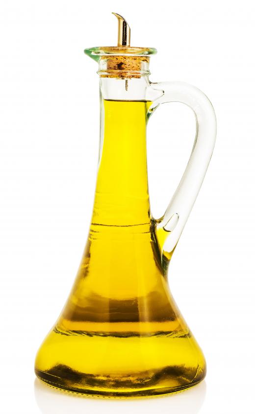 Vegetable or flax oil are frequently used in vegan cooking.