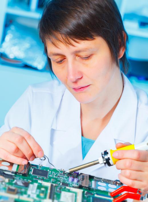 Often used in electronics repair, soldering irons can fuse wires and other components together on circuit boards.